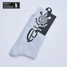 Meia de cano medio masculina cp corinthians branco