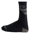Meia De Ciclista Crankbrothers Preto C/ Logo Cinza