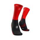 Meia de Compressão Média (Mids Socks) - Preta/Vermelha - T4 -
