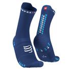 Meia de compressão p/ corrida cano médio Azul Run High V4.0 - COMPRESSPORT Meia de compressão p/ corrida cano médio Azul Run High V4.0 - COMPRESSPORT