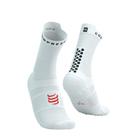 Meia de Compressão Para Corrida Cano Médio Run High V4.0 Branca/Preta COMPRESSPORT Meia de Compressão Para Corrida Cano Médio Run High V4.0 Branca/Preta COMPRESSPORT