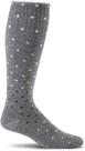 Meia de compressão Sockwell On the Spot para mulheres Charcoal M/L