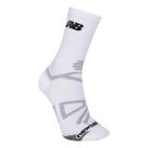 Meia de Corrida New Balance Performance Cano Médio Poliamida Unissex - Branco - 34-38