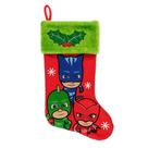 Meia de Natal Ruz PJ Masks 20 apliques e porta-presentes