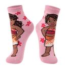 Meia Disney Cano Médio Feminina Kids Moana Lupo Cor:Bubble GumTamanho:30-36 Meia Disney Cano Médio Feminina Kids Moana Lupo Cor:Bubble GumTamanho:30-36