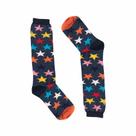 Meia Divertida Estrelas Coloridas