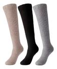 Meia Elástica Longa Quentinha 3 Pares Color Soft Unissex Inverno Frio
