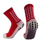 Meia Esportiva Antiderrapante Meia Futebol Pro Socks Respirável Vermelho OEM