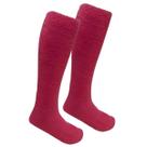 Meia Felpuda Longa Cano Alto Inverno Frio Rosa Escuro