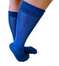 Meia feminina azul 3/4 34-39 ref-0182950212012 c-80