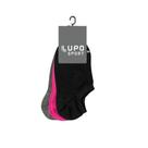 Meia Feminina Lupo 03271 Af Sport Sap Kit C/3 Pares