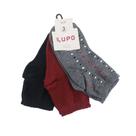 Meia Feminina Lupo Kit com 3 pares Sortidas- 04570-989