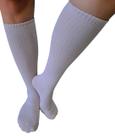 Meia feminino 3/4 branco 34-39 ref-04000305/2013 c-90
