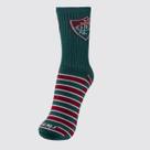 Meia Fluminense Esportiva Verde Listrada Meia Fluminense Esportiva Verde Listrada