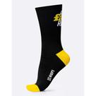 Meia Hupi Ciclismo e Corrida Run Fast Preto Amarelo Meia Hupi Ciclismo e Corrida Run Fast Preto Amarelo
