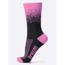 Meia Hupi Ciclismo e Corrida Splash Preto Rosa Tam 34-38