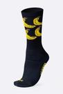Meia HUPI Coma Banana Preto / Amarelo Meia HUPI Coma Banana Preto / Amarelo