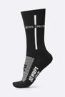 Meia HUPI Jesus Cristo Preto/Branco LT para pés menores 34-38