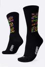Meia HUPI Run Colors Preto - LT Para Pés Menores