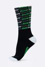 Meia HUPI Run Tri Preto e Verde