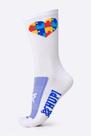 Meia HUPI Tea Autismo Heart Branco - LT para pés menores 34-38 Meia HUPI Tea Autismo Heart Branco - LT para pés menores 34-38