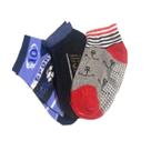 Meia Infantil Antiderrapante Menino kit 36 pares 2 a 4 anos