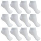 Meia Infantil Branca Cano Curto Kit com 12 Pares