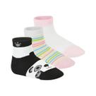 Meia Infantil Kit 3 De Pares Meninas Macia Confort Molekinha