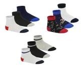 Meia Infantil Masculina Molekinho Kit 03 Pares Algodão