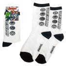 Meia Infantil Vingadores Do 4 A 10 Anos Marvel Avengers Licenciado - Jolitex Ternille Baby Jolitex Cor:Vingadores Branca
