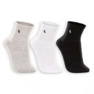 Meia Invisível Kit 3 Pares Preto e Branco (Lisa, Poá e Listras) Basic+ Confortável