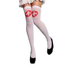 Meia longa de enfermeira adulto fantasia 7/8 over knee