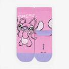 Meia Lupo Disney Ku Stitch - Infantil - Rosa - 3036