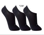 Meia Lupo Feminina Sapatilha Lupo Kit com 3 Preta 45 a 48 - 03270