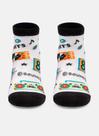Meia Menino Micro Puket Cano Curto Música Branco 23 a 33 Meia Menino Micro Puket Cano Curto Música Branco 23 a 33