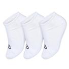Meia Olympikus Cano Invisível - Pack Com 3 Pares 39 Ao 44 - Branca