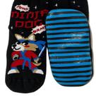 Meia Pansocks Infantil Masculino Antiderrapante Puket Ninja Dog 8266