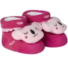 Meia Pantufa Divertida Menina Bebê Recém Nascido Saída Maternidade Enxoval