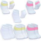 Meia Para Bebê Kit 03 Pares Algodão Toque Macio Anti Alérgico Cores Sortidas Menina
