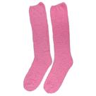 Meia Pelúcia Feminino Adulto 3/4 Cano Alto Longa Inverno Proteção Frio Lisa