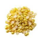 Meia Perola Abs 6/8/10mm Amarelo c/250gr mm biju