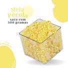 Meia Pérola Amarelo Gema - 06 Mm Pacote Com 500 Gramas - Nybc Meia Pérola Amarelo Gema - 06 Mm Pacote Com 500 Gramas - Nybc