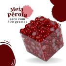 Meia Pérola Vermelha - 05 Mm Pacote Com 500 Gramas - Nybc
