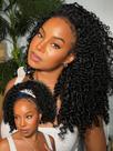 Meia peruca Julia Hair Afro Kinky Curly 4C Human Hair 45cm