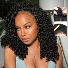 Meia peruca Legendhair Burmese Curly 18" 180% de densidade