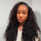 Meia peruca SOXSKIX Water Wave 100% cabelo humano 66 cm 200 densidade