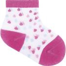 Meia Pimpolho 0 a 7 Meses Menina Gotinhas Rosa Meia Pimpolho 0 a 7 Meses Menina Gotinhas Rosa