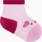 Meia Pimpolho 0 a 7 Meses Menina Porquinha Rosa Meia Pimpolho 0 a 7 Meses Menina Porquinha Rosa