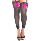 Meia Preta Sexy 7/8 Com Laço Pimenta Sexy - Sex shop