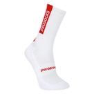Meia Prosocks Ultragrip Cano Alto - masculino - branco e vermelho